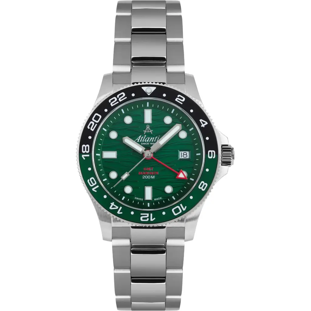 Годинник Atlantic Mariner Wave Quartz GMT Green 81576.41.79GMT